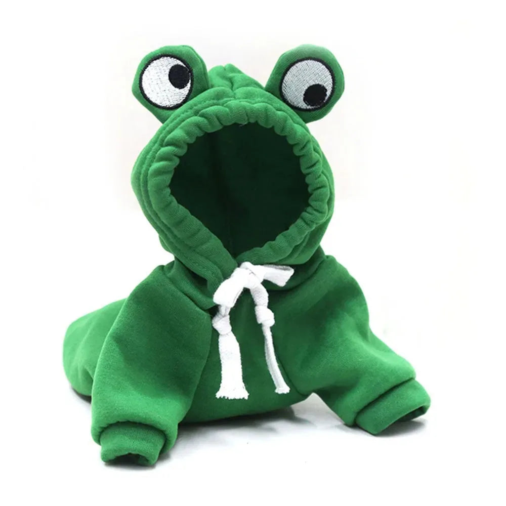 Cute Frog Pet Sweater Puppy Hoodie Pet Clothes Clothes for a Dog Jumper Apparels Dogs Accessories Clothing Dog´s Suit Outfit