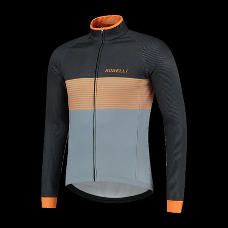 Rogelli Cycling Men's Winter 2023 Cycling Jersey Outdoor Thermal Fleece Cycling Jacket Mtb Jersey Bike Warm Coat Roupa Ciclismo