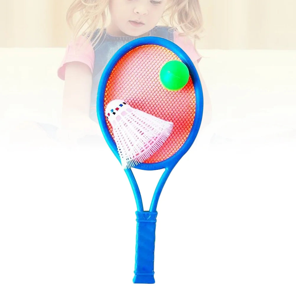 Badminton Tennis Rackets Balls Set Children Kids Outdoor Sports Parent-Child Sports Educational Sports Game Toys for Children