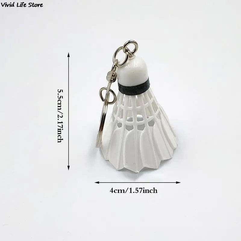 Creative Mini Badminton Keychain Cute Shuttlecock Key Chains Keyring Car Key Holder Bag Pendant Jewelry Club Gifts