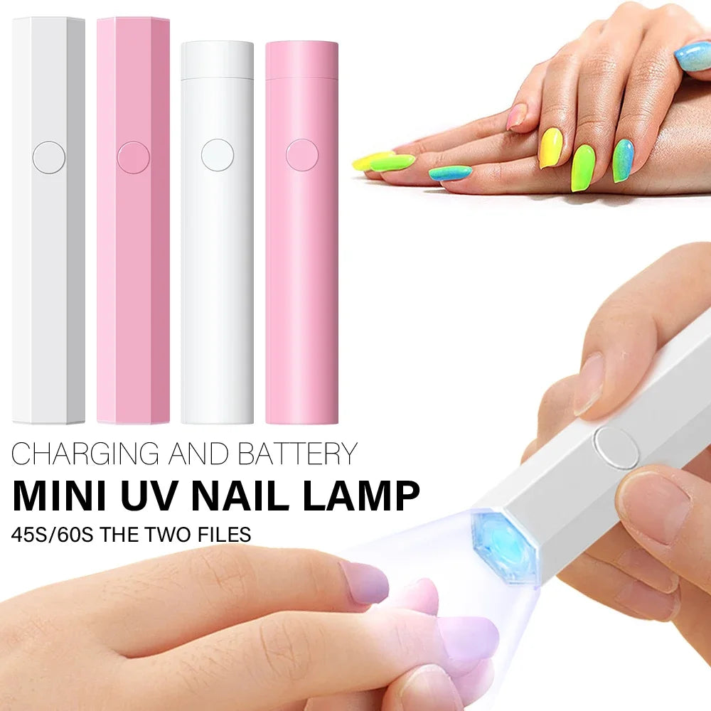 Portable Salon Quick Dry USB Nail Dryer Machine Home Phototherapy Tools Professional UV LED Nail Lamp Mini Flashlight Pen